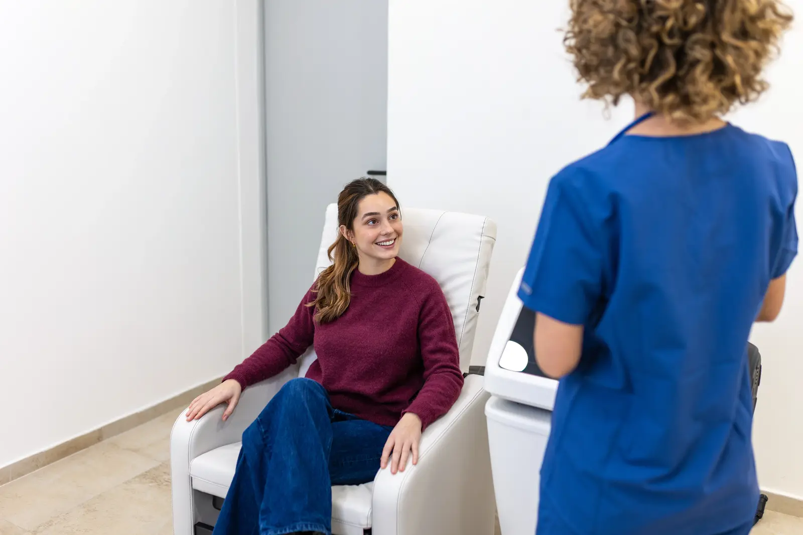 Woman in consultation with her provider before labiaplasty in Scottsdale